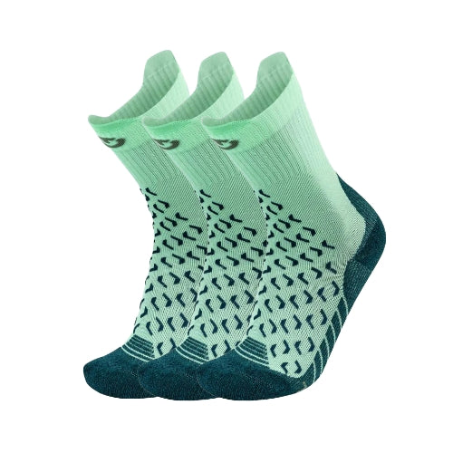 Bundle - 3 Pairs Hiking Socks - Outdoor Ultracool Crew Women Light Green