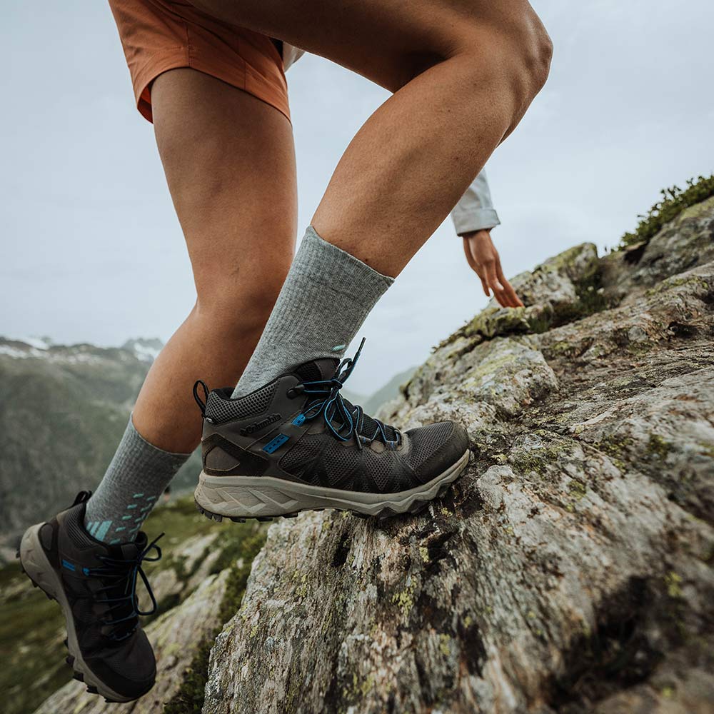 Trekking socks - Trekking Cool Light Crew women light grey/turquoise