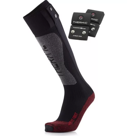 Ski Heat First heated socks + S-Pack 1200 batteries